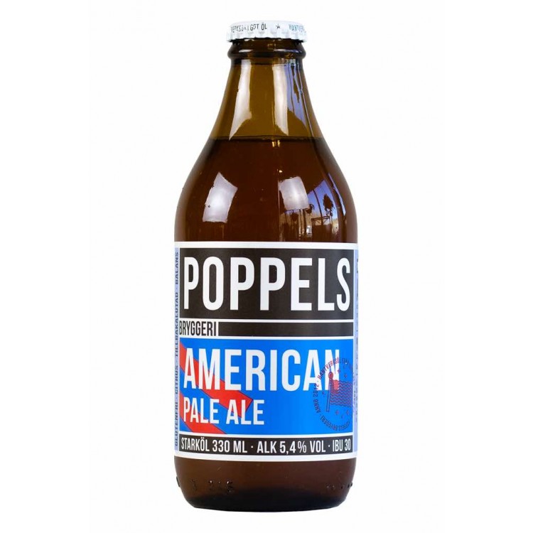 American pale Ale - Poppels Bryggeri - Bottiglia da 33 cl
