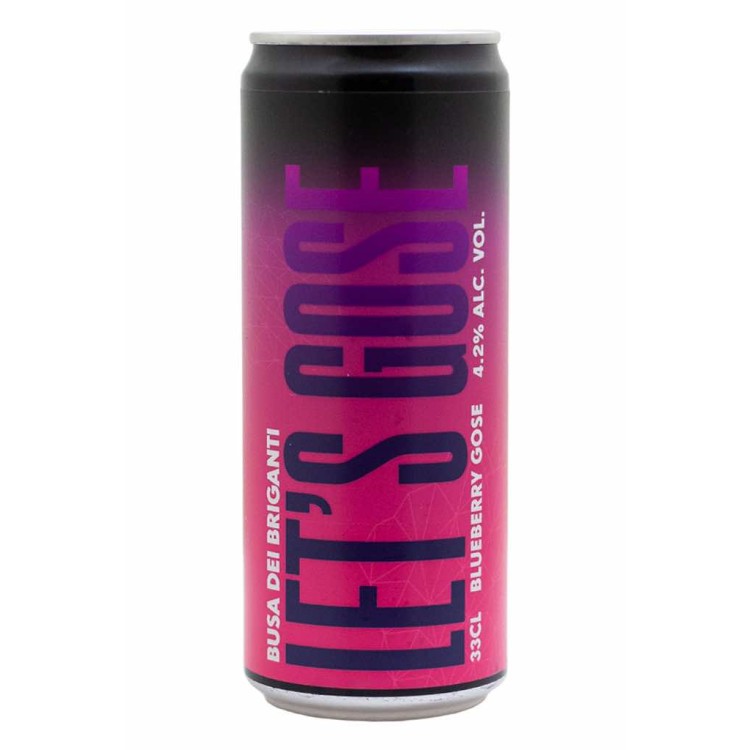 Let's gose Blueberry - Busa dei Briganti - Lattina da 33 cl Let's gose Blueberry - Busa dei Briganti - Lattina da 33 cl
