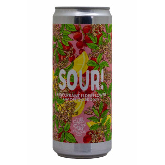 Sour! Redcurrant Elderflower Lemon Gose - Friends - Lattina da 33 cl