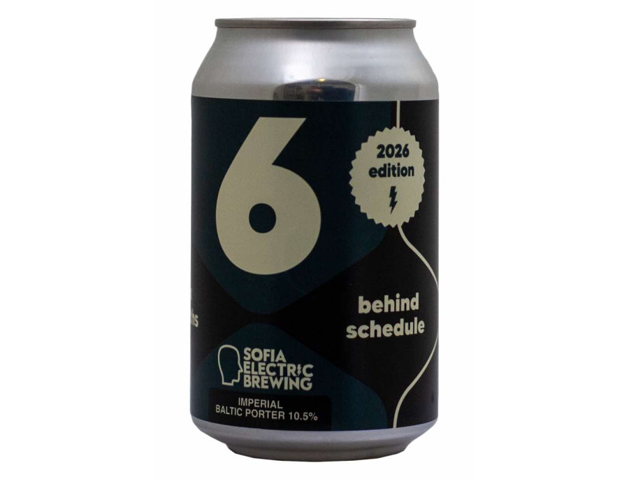 6 Months Behind Schedule 2026 - Sofia Electric Brewing - Lattina da 33 cl
