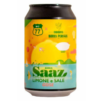 Saaz Limone e Sale - MC77 e Birra Perugia - Lattina da 33 cl