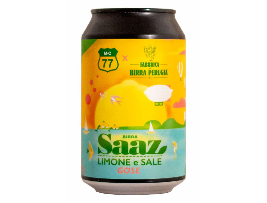 Saaz Limone e Sale - MC77 e Birra Perugia - Lattina da 33 cl